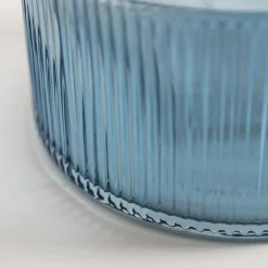 Wazon szklany niebieski 25 cm