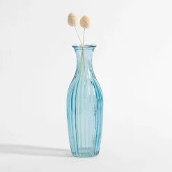 inny Wazon szklany niebieski 23 cm