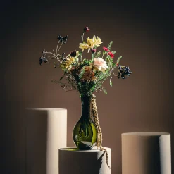 Wazony|Wrześniak Wazon szklany OLIWKA 14x30 cm