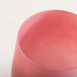 inny Wazon szklany różowy ZINNIA 17 cm