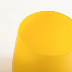 inny Wazon szklany żółty ZINNIA 17 cm