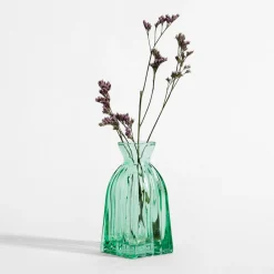 inny Wazon szklany zielony 11 cm