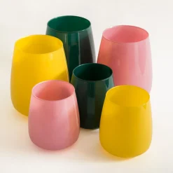 Wazony|inny Wazon szklany zielony ZINNIA 17 cm