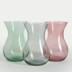 Wazon transparentny szary ASTA 18 cm