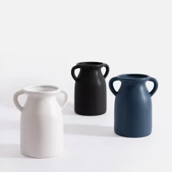 Wazony|inny Wazon z uchwytami biały 20 cm