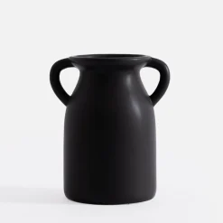 inny Wazon z uchwytami czarny 20 cm