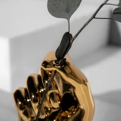 Wazony|inny Wazon złoty RĘKA 9.5 cm