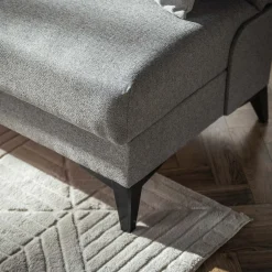 inny Wersalka rozkładana z poduszkami szara PORTA