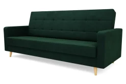 Wersalka welurowa ciemnozielona BAMAKO NEW