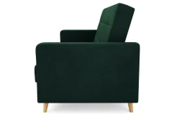 Wersalka welurowa ciemnozielona BAMAKO NEW