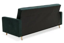 Wersalka welurowa ciemnozielona BAMAKO NEW