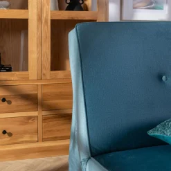 Wersalki|Sofy| Wersalka welurowa niebieska LOME NEW