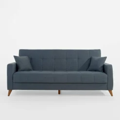 Wersalki|Sofy|inny Wersalka z 2 poduszkami granatowa LATIKA