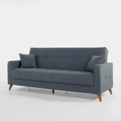 Wersalki|Sofy|inny Wersalka z 2 poduszkami granatowa LATIKA