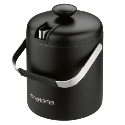 Akcesoria Do Wina I Drinków| Wiaderko do lodu ze szczypcami czarne LUGO 1,3 l