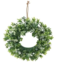 Wianek dekoracyjny na drzwi zielony 32 cm