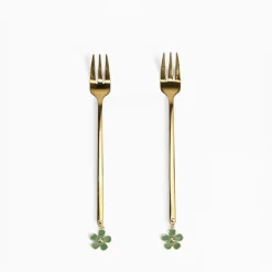 inny Widelczyki do ciasta z ozdobną końcówką, 2 sztuki