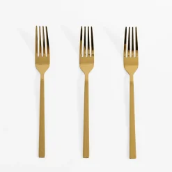 inny Widelec SHINY GOLD PIANO, kpl 3szt.