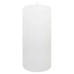 Świece, Świeczniki I Latarenki| Świeca biała RUSTIC 6,5x14 cm