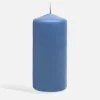Świeca dekoracyjna niebieska 6x13 cm