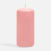 Świeca dekoracyjna różowa 6x13 cm