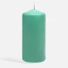 Świeca dekoracyjna zielona 6x13 cm