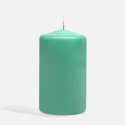 Świeca dekoracyjna zielona 6x10 cm