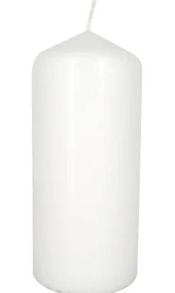 Świece, Świeczniki I Latarenki| Świeca walec biała 13 cm