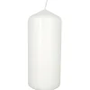 Świeca walec biała 6x13 cm