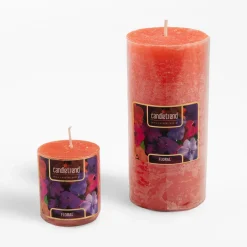 inny Świeca walec FLORAL 6,5x14 cm