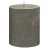 Świece, Świeczniki I Latarenki| Świeca walec len RUSTIC 6,5x8 cm