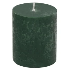 Świece, Świeczniki I Latarenki| Świeca zielona RUSTIC 6,5x8 cm