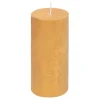 Świece, Świeczniki I Latarenki| Świeca złota RUSTIC 6,5x14 cm