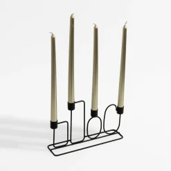 Świece, Świeczniki I Latarenki|inny Świece stożkowe złote 30 cm, 4 sztuki