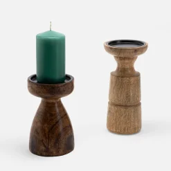 Świece, Świeczniki I Latarenki|inny Świecznik drewniany 15 cm