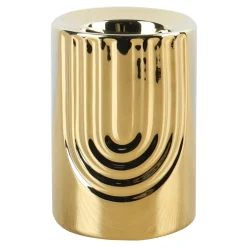 Świece, Świeczniki I Latarenki| Świecznik geometryczny złoty 11 cm