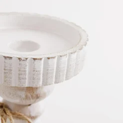 Świece, Świeczniki I Latarenki|inny Świecznik na jedną świecę biały 27 cm