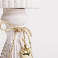 Świece, Świeczniki I Latarenki|inny Świecznik na jedną świecę biały 27 cm