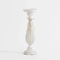 inny Świecznik na jedną świecę biały 34 cm