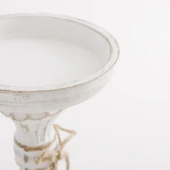 inny Świecznik na jedną świecę biały 34 cm