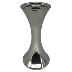 Świece, Świeczniki I Latarenki| Świecznik na jedną świecę srebrny 11,5 cm