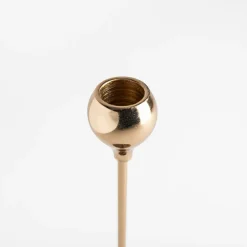 inny Świecznik na pojedynczą świeczkę złoty 22 cm