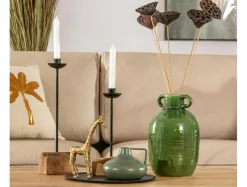 Świecznik na świecę stożkową drewniany 38,5 cm