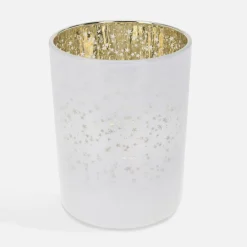 inny Świecznik szklany w gwiazdki 13 cm MIX