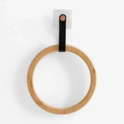 Wieszaki, Półki Tekstylne, Organizery|inny Wieszak łazienkowy bambusowy okrągły MIX