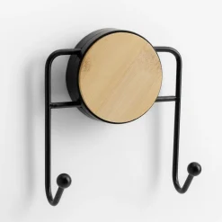 inny Wieszak na ręczniki bambusowo-czarny