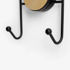 inny Wieszak na ręczniki bambusowo-czarny