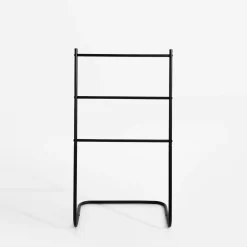 Akcesoria Łazienkowe|Akcesoria Łazienkowe|inny Wieszak na ręczniki czarny 46x35x82 cm