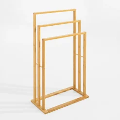 Akcesoria Łazienkowe|Akcesoria Łazienkowe| Wieszak na ręczniki stojący bambusowy