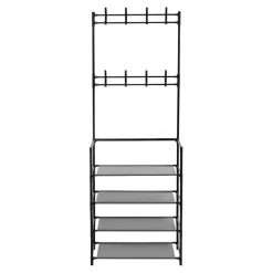 Wieszaki, Półki Tekstylne, Organizery| Wieszak na ubrania z półkami 60x26x155 cm